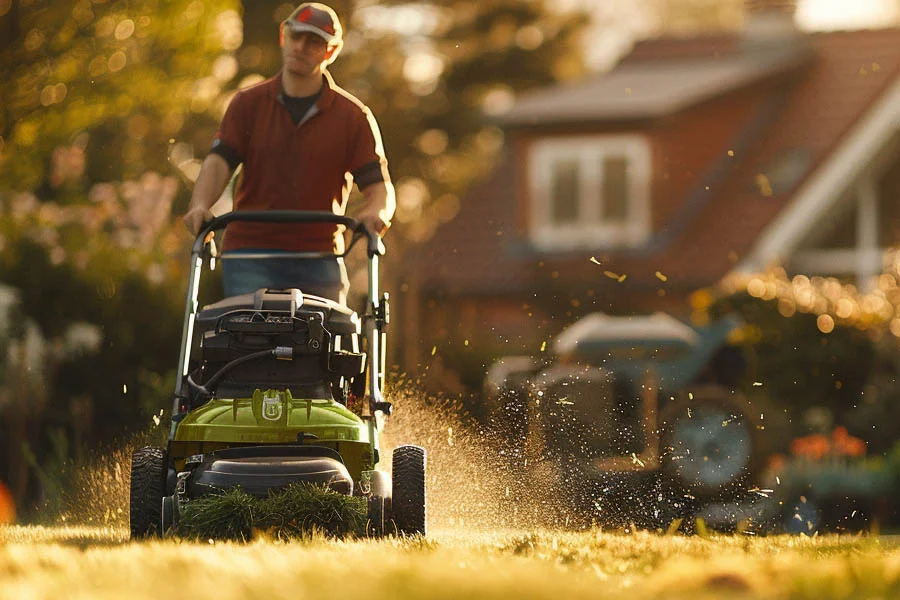 battery powered push lawn mower